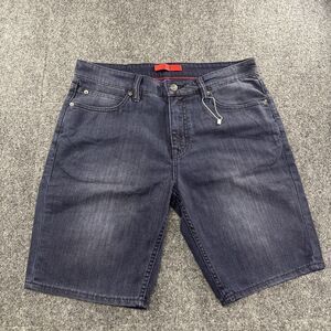 HUGO Hugo Boss Men’s Dark Wash Stretch Denim Shorts Size 34 Fits 32 Casual